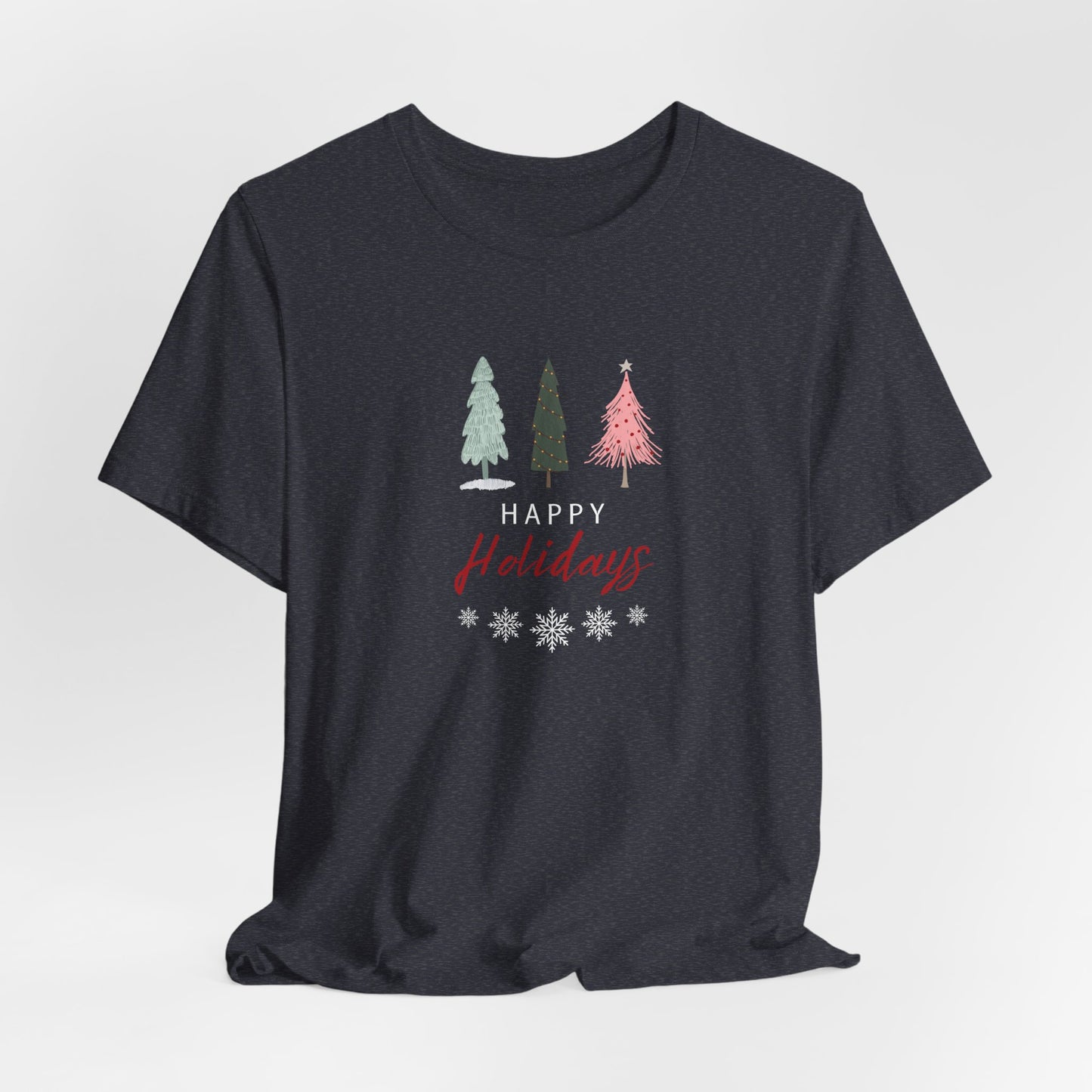 Unisex Jersey Short Sleeve Happy Holidays Seasons Greetings Fall T-Shirt