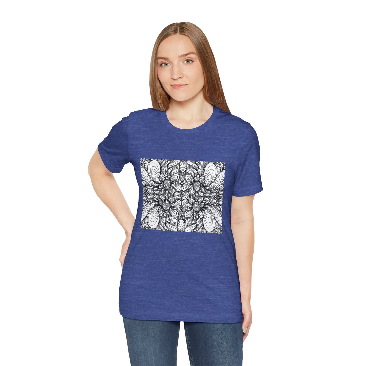 Unisex Original Line Art T-Shirt -Blooms