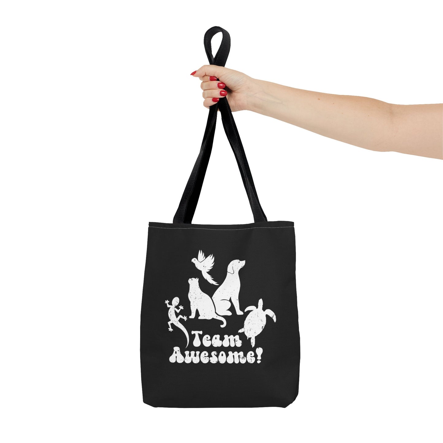 Unisex Animal Lover Lizard Cat Bird Dog Turtle Team Awesome Tote Bag