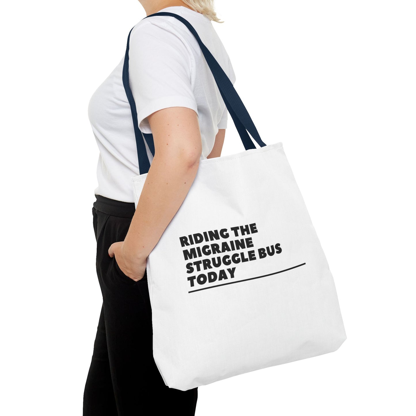 Unisex Migraine Day Invisible Illness Warrior Tote Bag