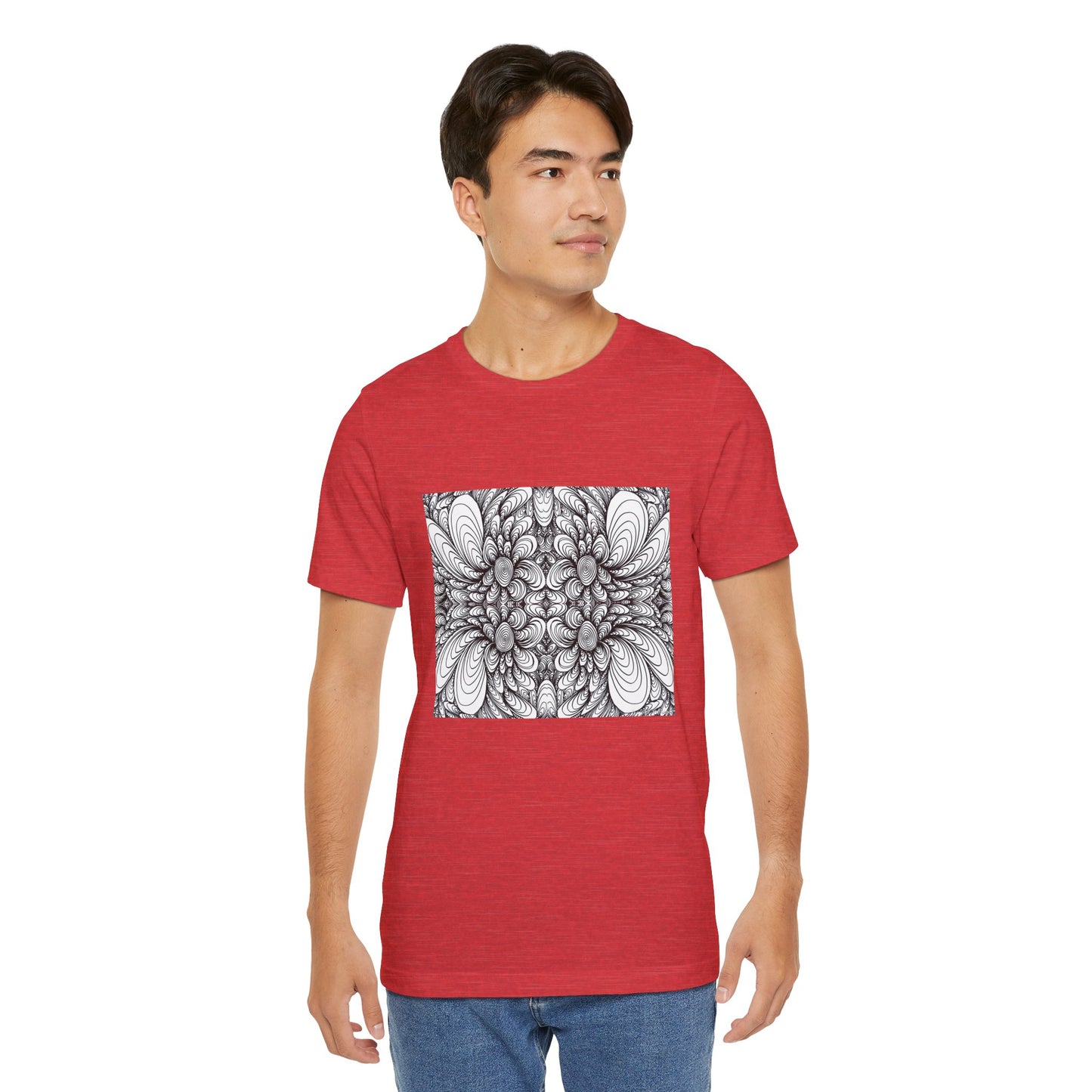 Unisex Original Line Art T-Shirt -Blooms
