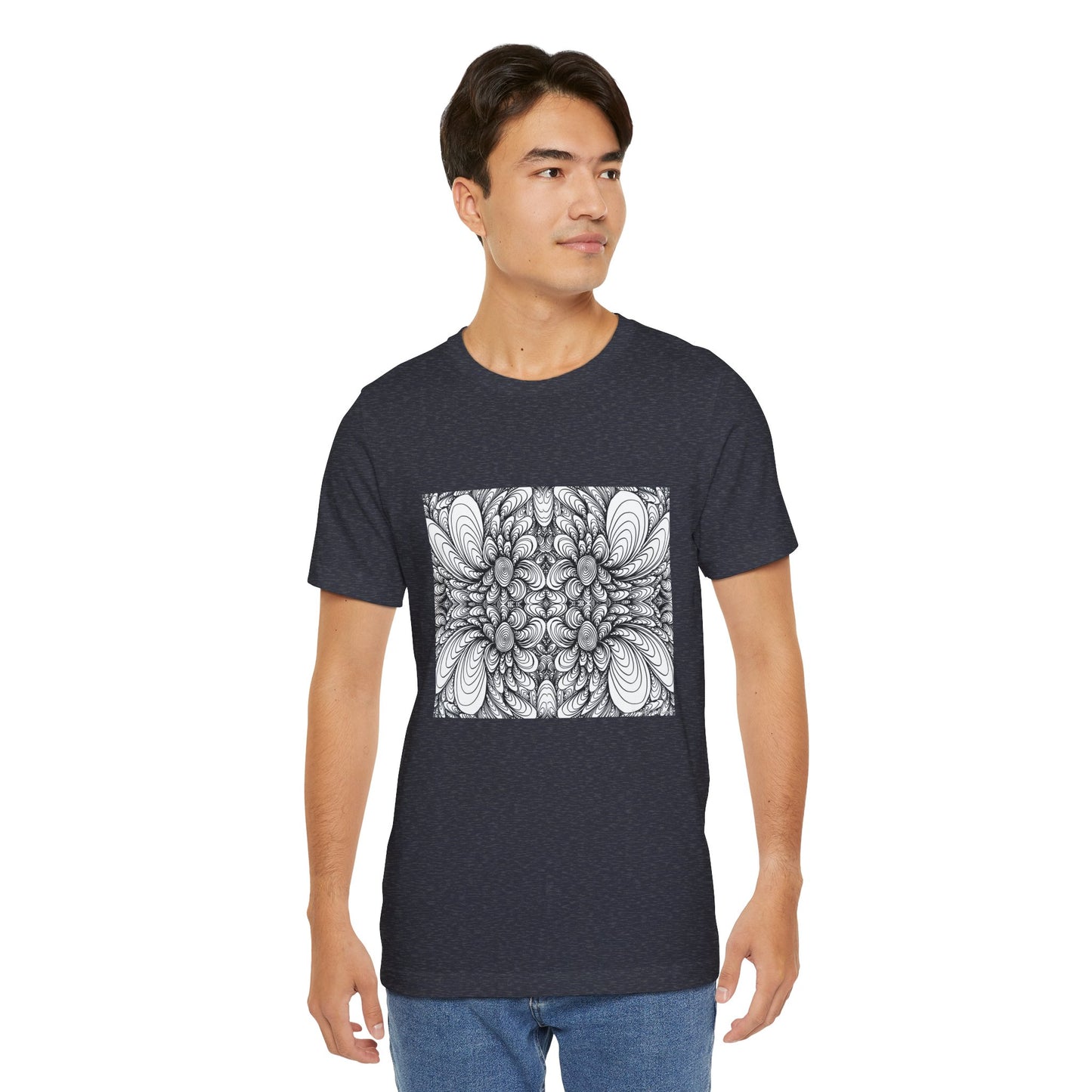 Unisex Original Line Art T-Shirt -Blooms