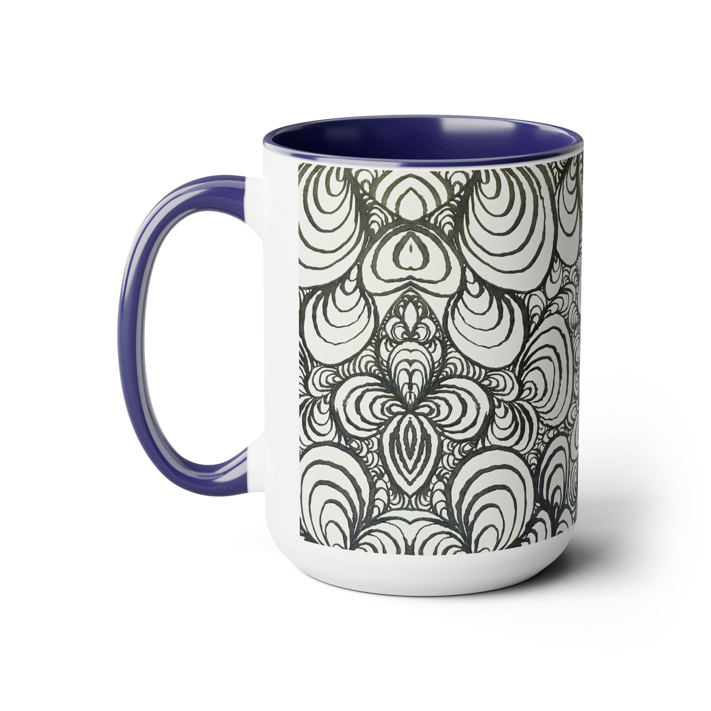 15oz Original Line Art Mug - Puzzle Panels 1