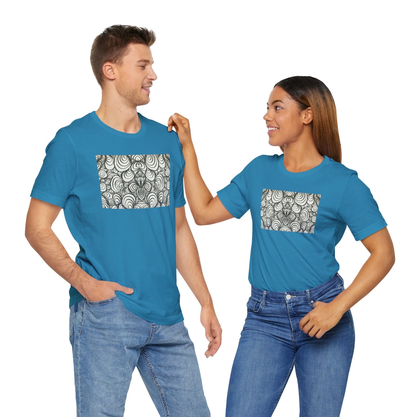 Unisex Original Line Art T-Shirt - Puzzle Panels 1