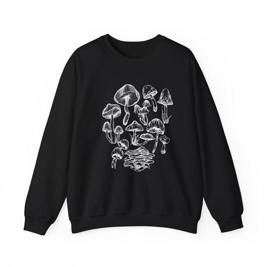 Unisex Mushroom Lover Fungi Print Toadstool Sweatshirt