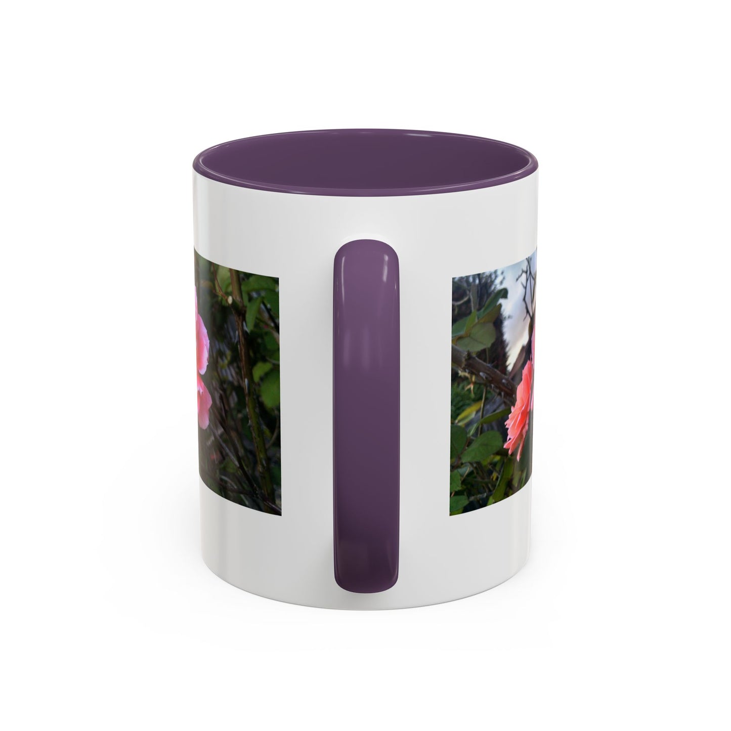 11oz/15oz Garden Themed Double Delight Rose Coffee Mug