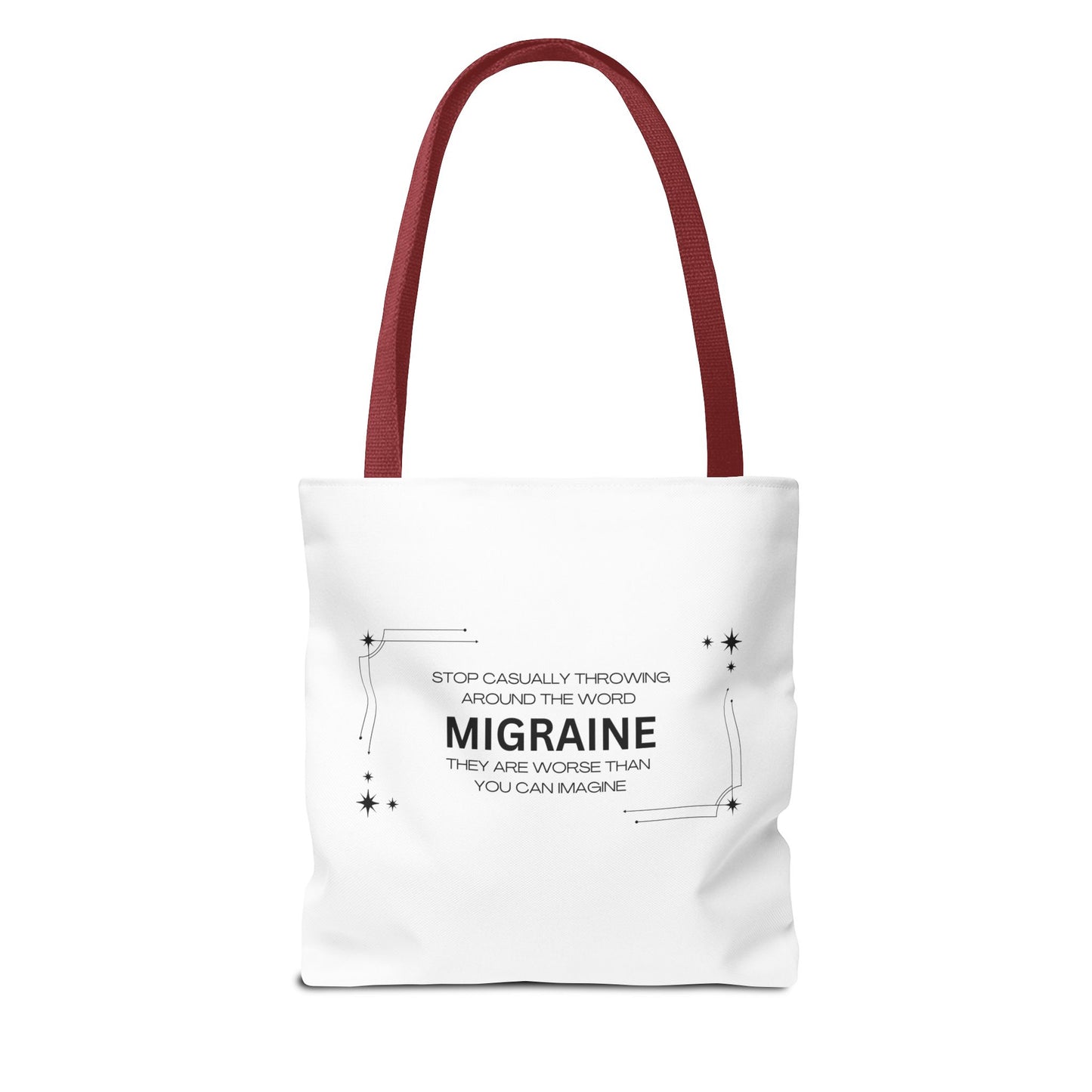 Unisex Migraine Day Invisible Illness Warrior Tote Bag