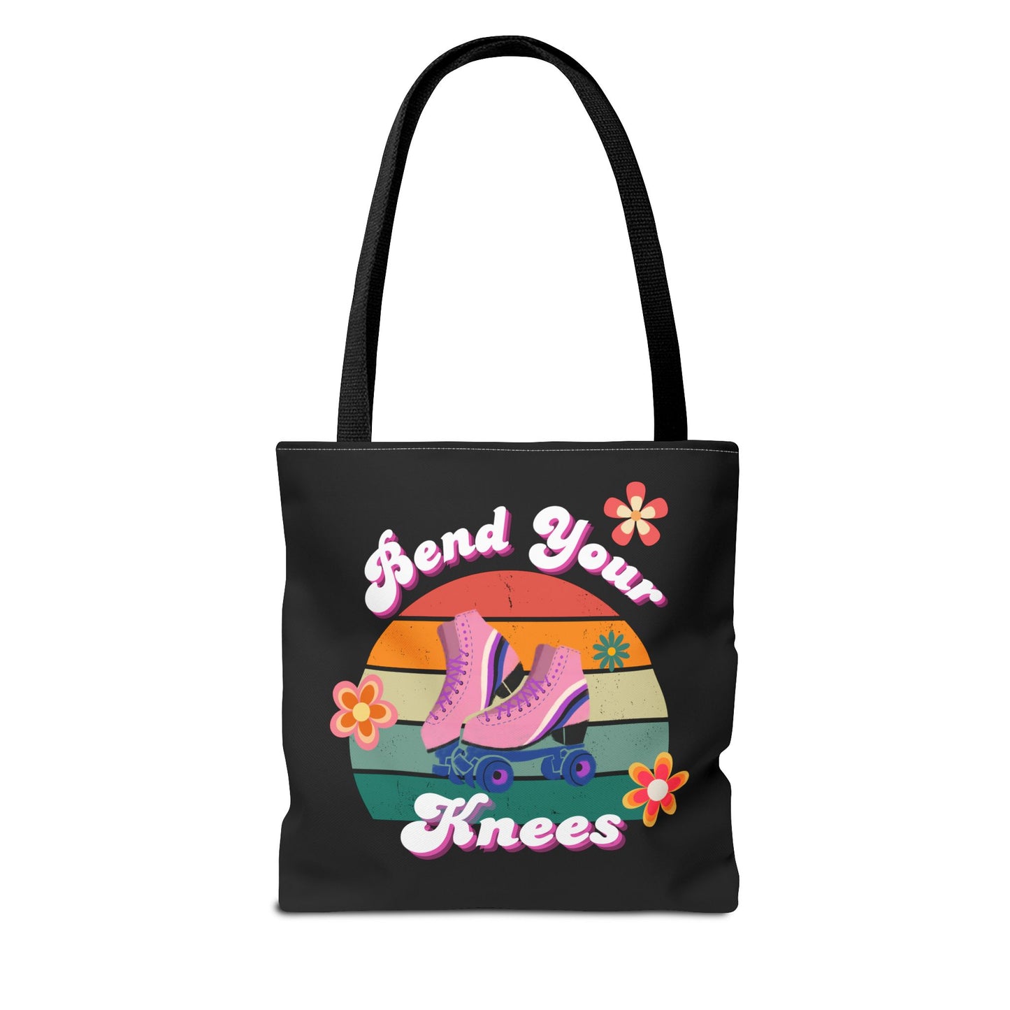 Unisex Retro Vibes Bend Your Knees Skate Day Tote Bag