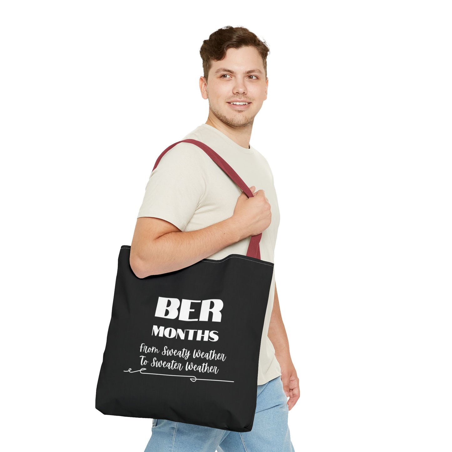 Unisex BER Months Tote Bag Autumn September October November December Tote Bag Favorite Months Tote Bag