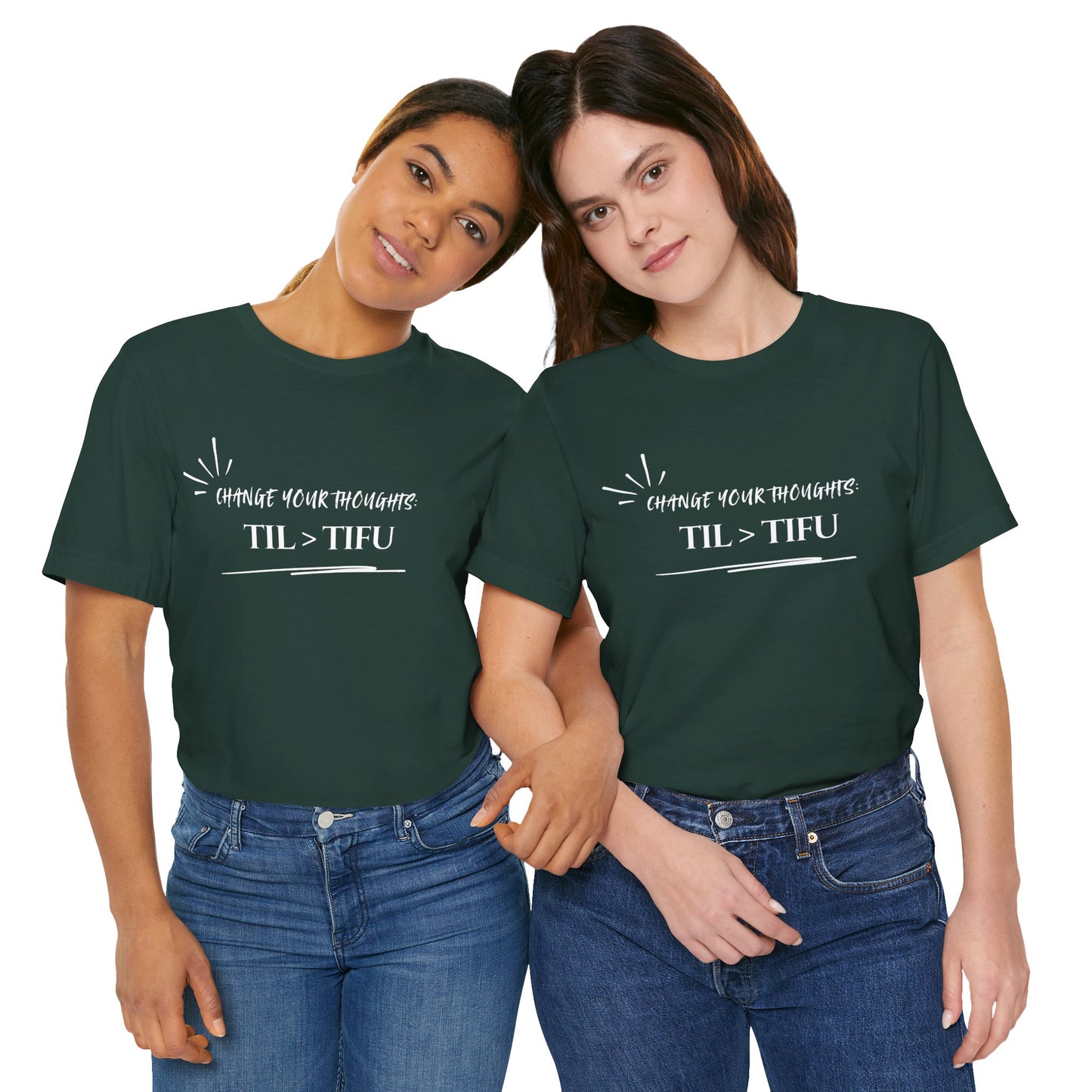 Unisex Self Love Positive Self Talk and Thoughts Mental Health Awareness and Positivity T-Shirt TIL>TIFU