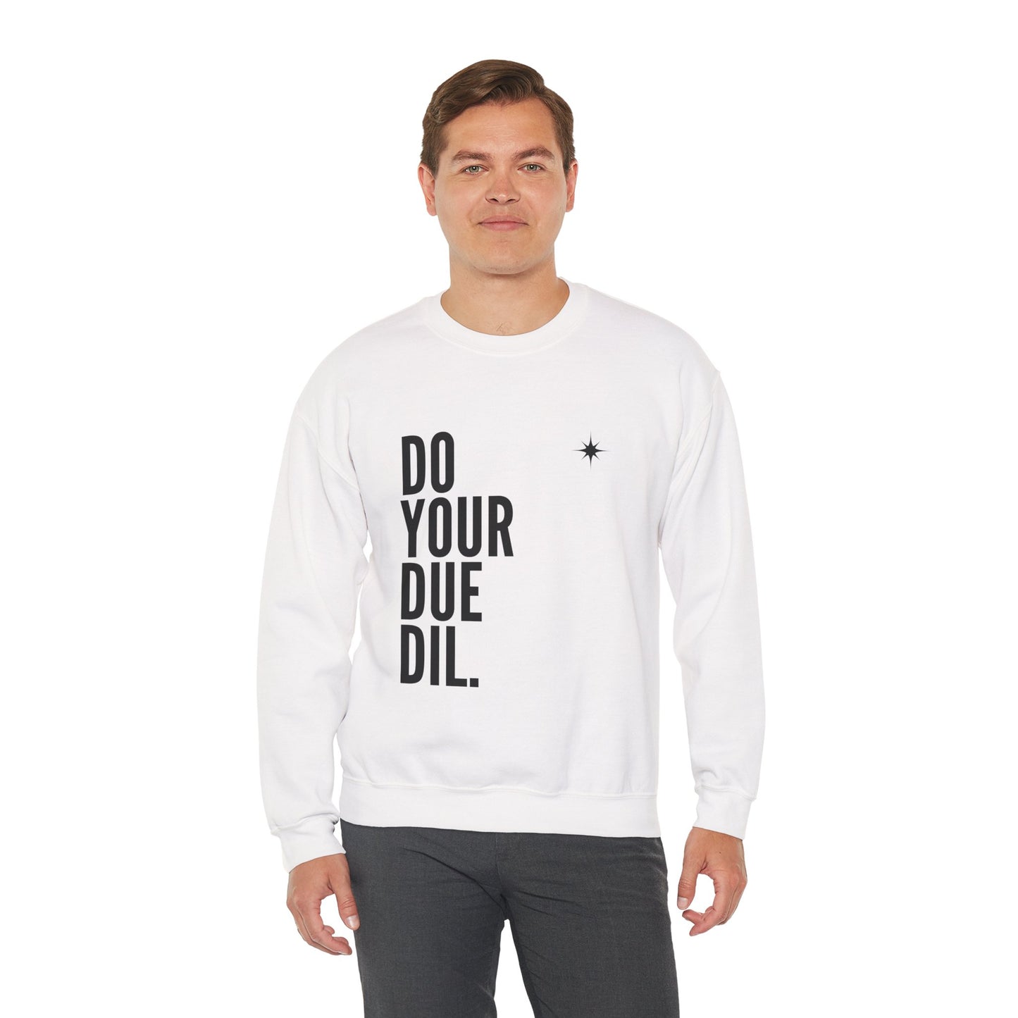 Unisex Heavy Blend Crewneck Due Your Due Diligence Sweatshirt