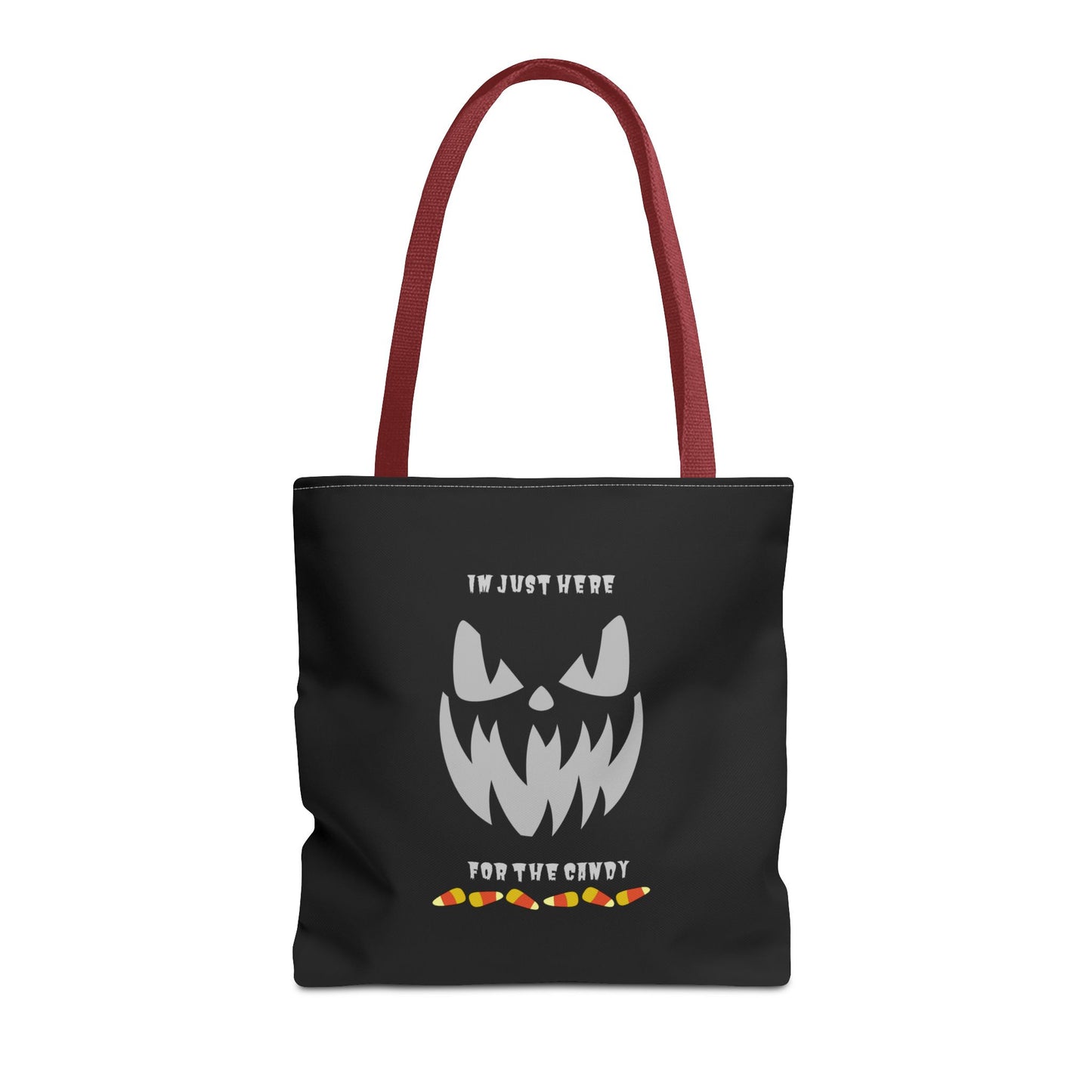 Halloween Candy Corn Scary Face Gift Spooky Season Trick or Treating Fall Candy Bag Reusable Lunch Bag