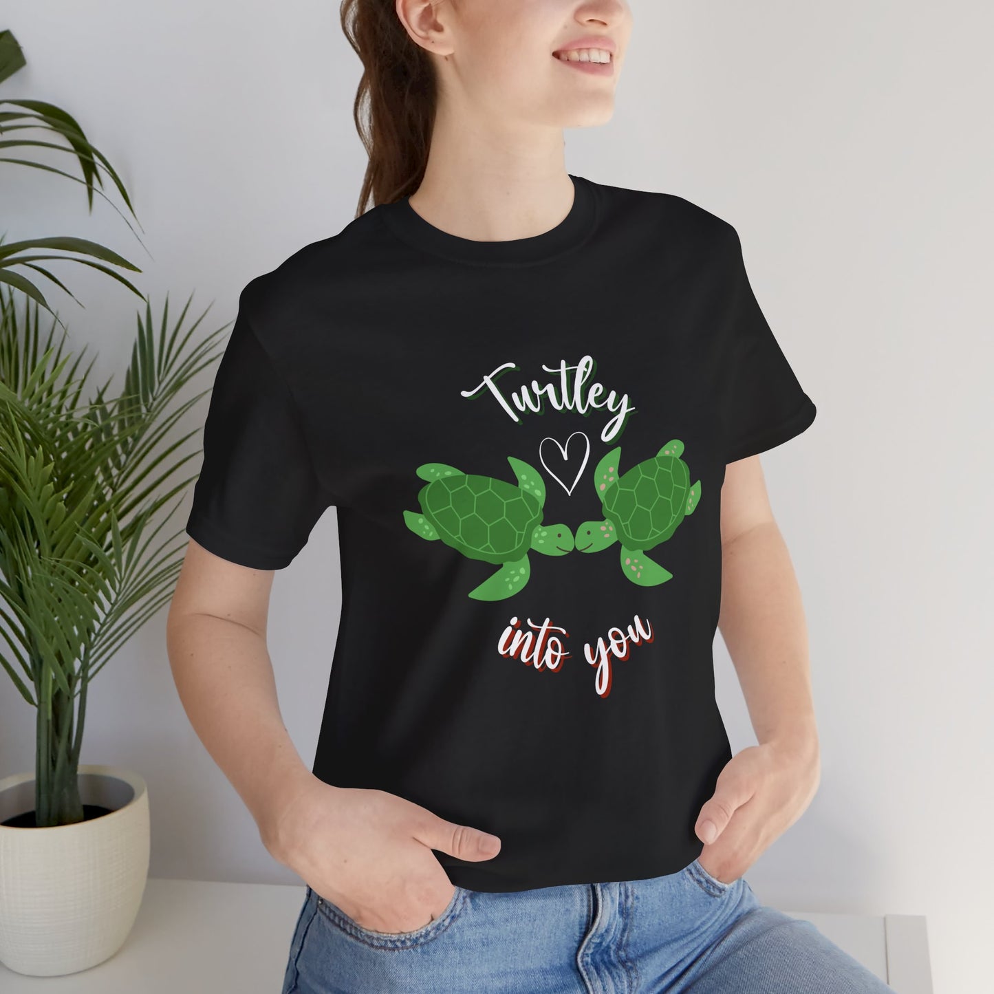 Unisex Cute Turtle Lover Turtley Into You T-Shirt