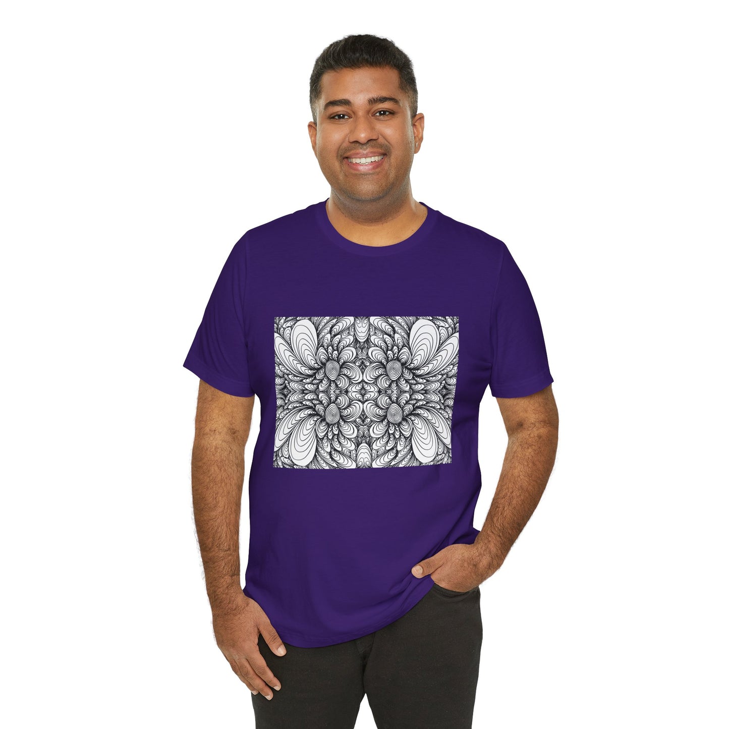 Unisex Original Line Art T-Shirt -Blooms