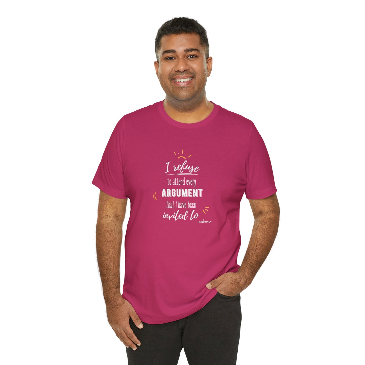 Unisex Self Love I Refuse Arguments Self Preservation Setting Boundaries T-Shirt