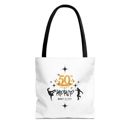 Unisex 50th Anniversary of HipHop August 11, 2023 Commemorative Tote Bag HipHop Anniversary Tote Music Fan Tote Bag Gift For DJ Music Lover