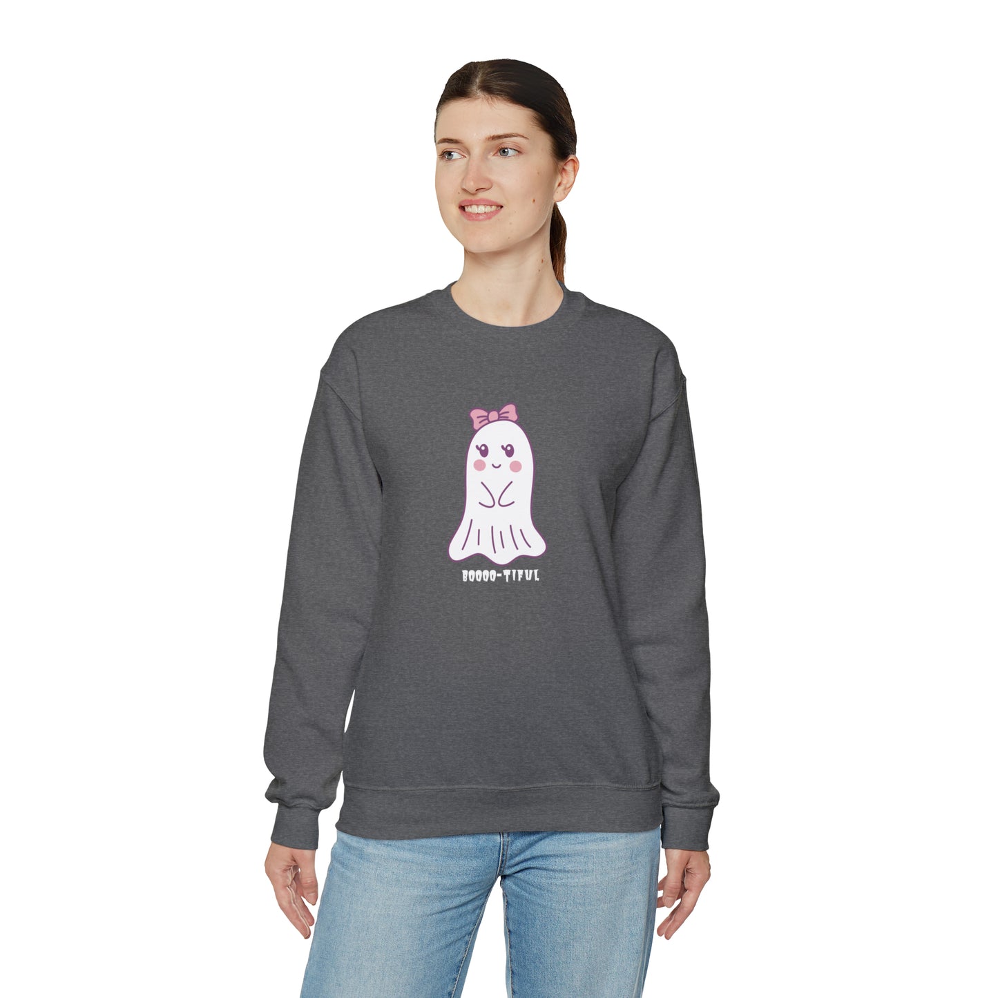 Unisex Cute Ghost Boooo-Tiful Fall Sweatshirt