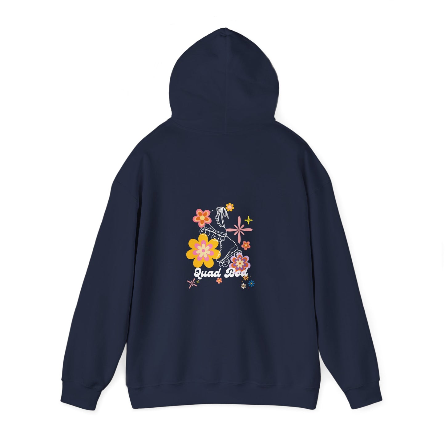 Unisex Heavy Blend™ Quad Bod Retro Vibes Rollerskater Hooded Sweatshirt