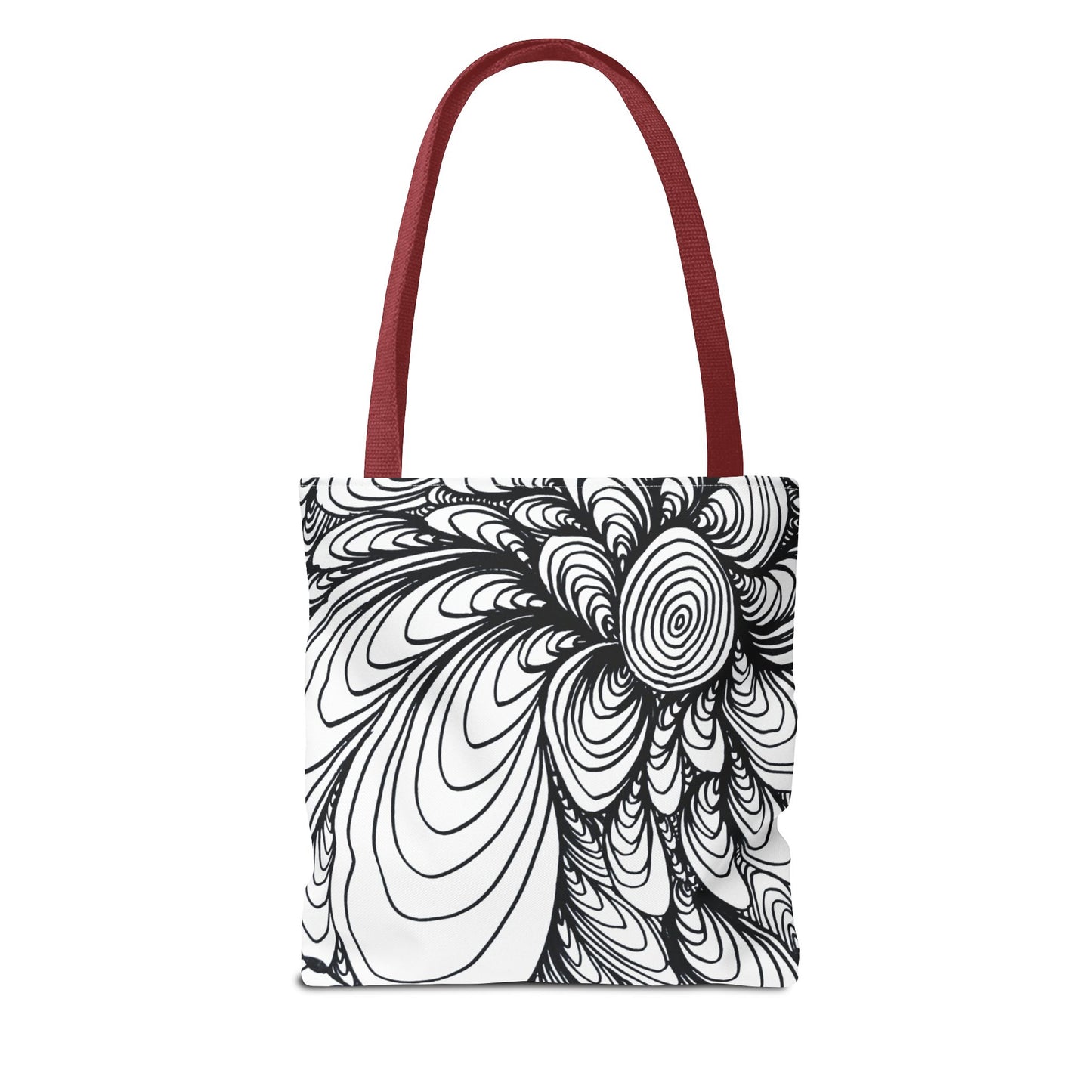 Unisex Original Doodle Art All Over Print Tote Bag - Apricots Noir