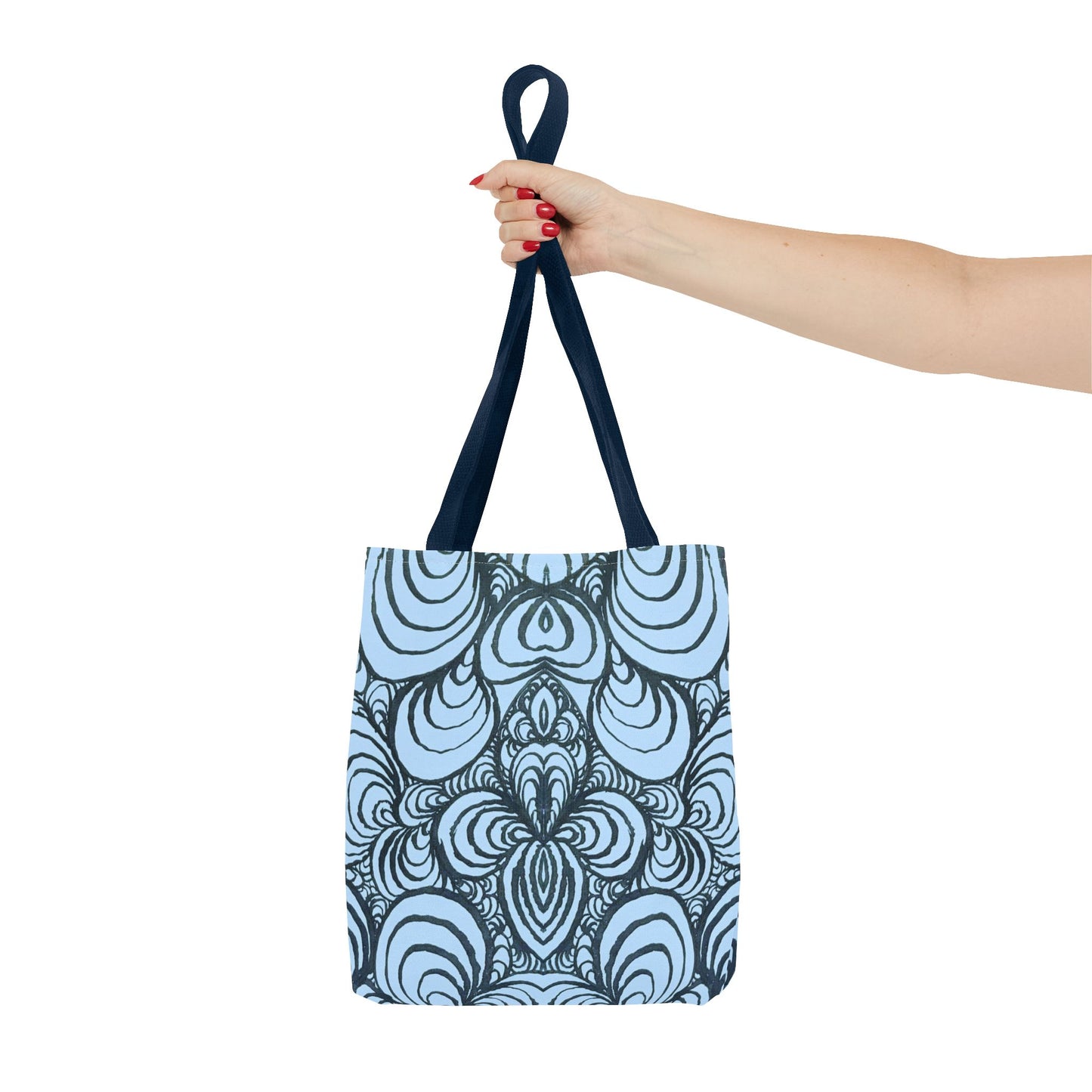 Unisex Original Line Art - All Over Print Tote Bag - Puzzle Panels 1 Color Pop Polar