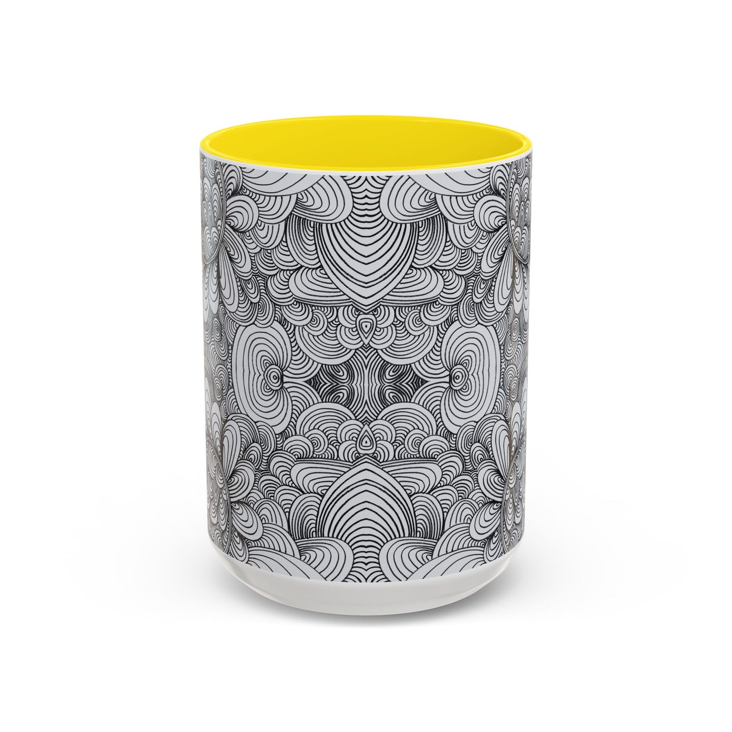 11oz/15oz Original Line Art Coffee Mug - Apricots Noir Mirage