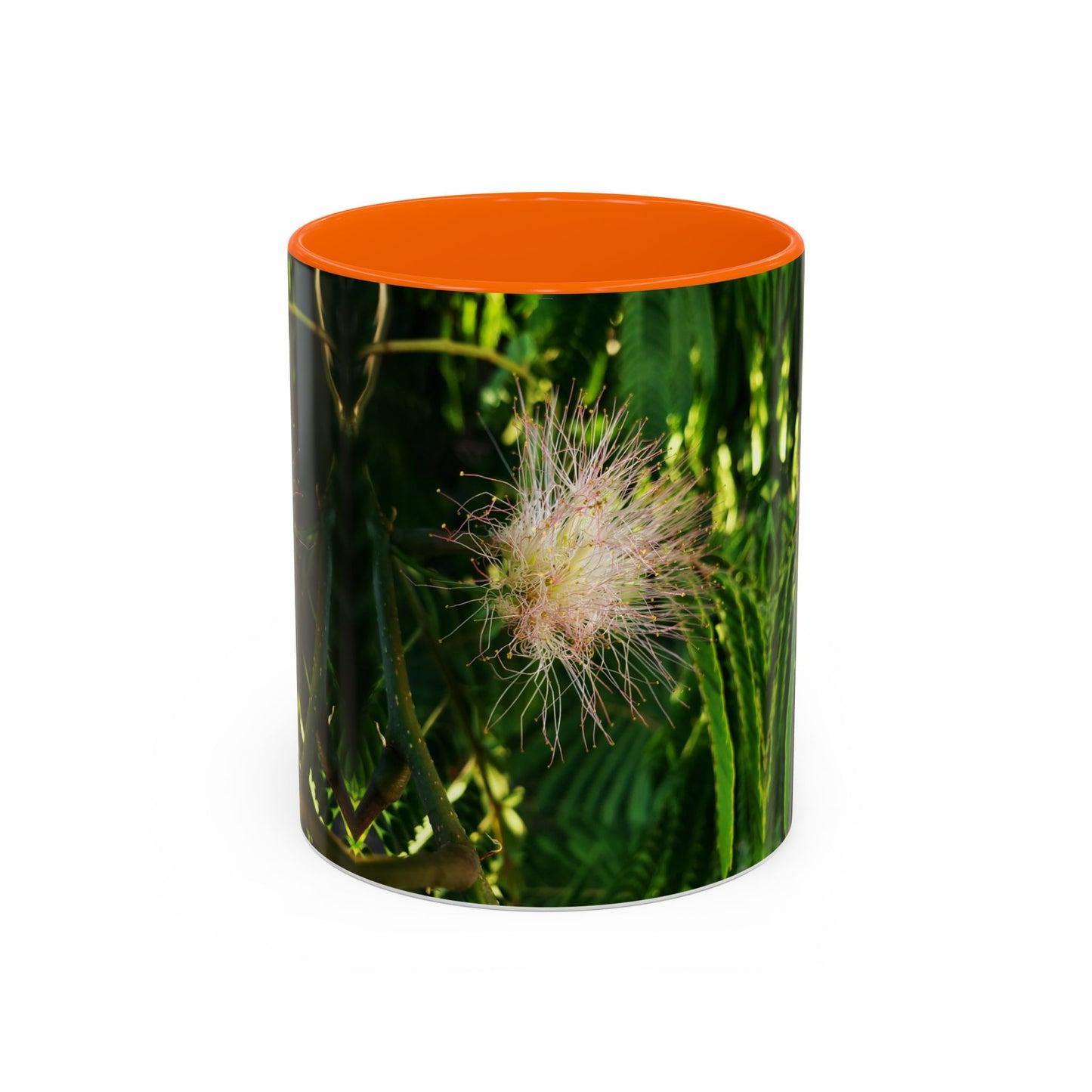 11oz /15oz Garden Themed Silk Blossom Plant Foliage Two Tone Coffee Mug