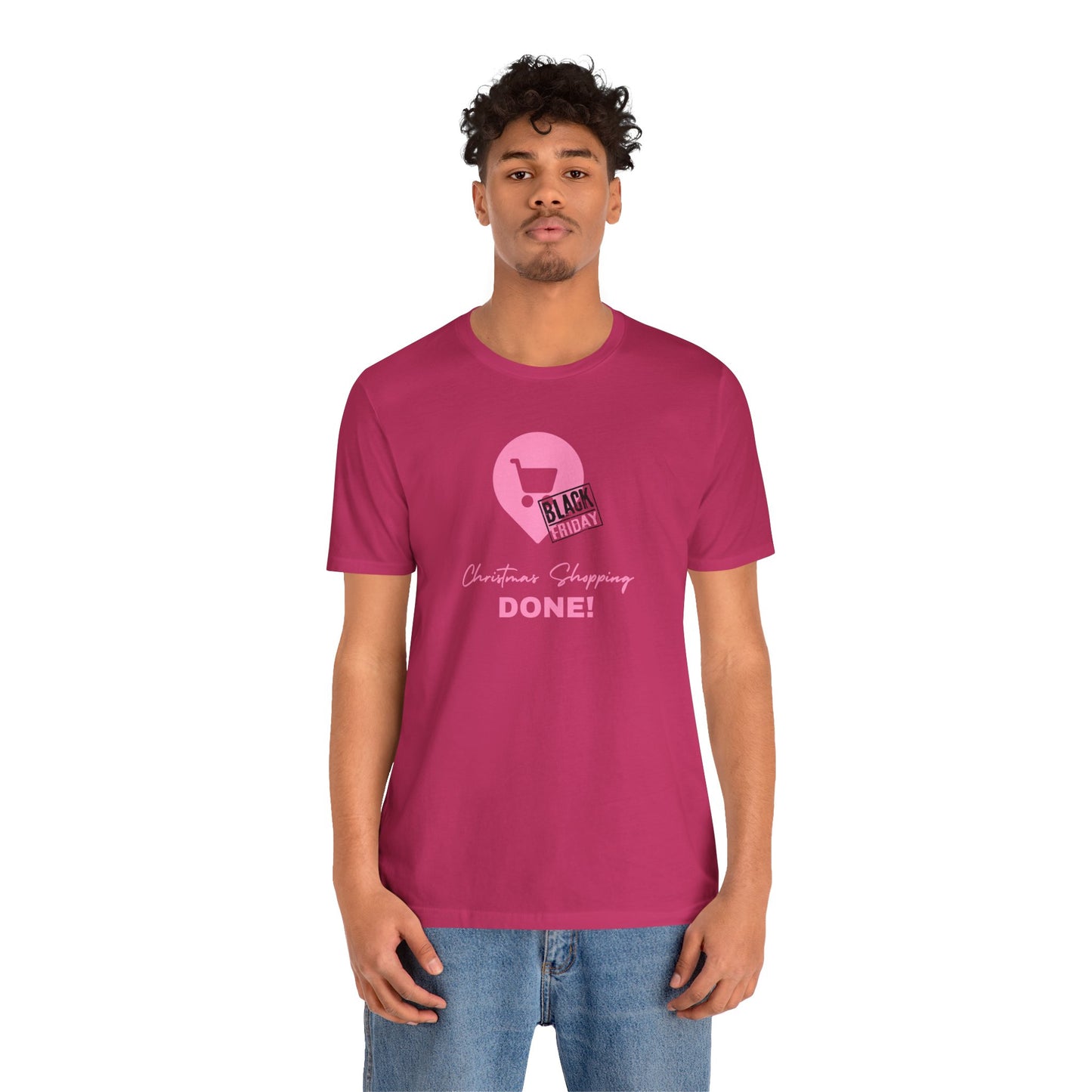 Unisex Jersey Short Sleeve Black Friday Christmas Shopping T-Shirt