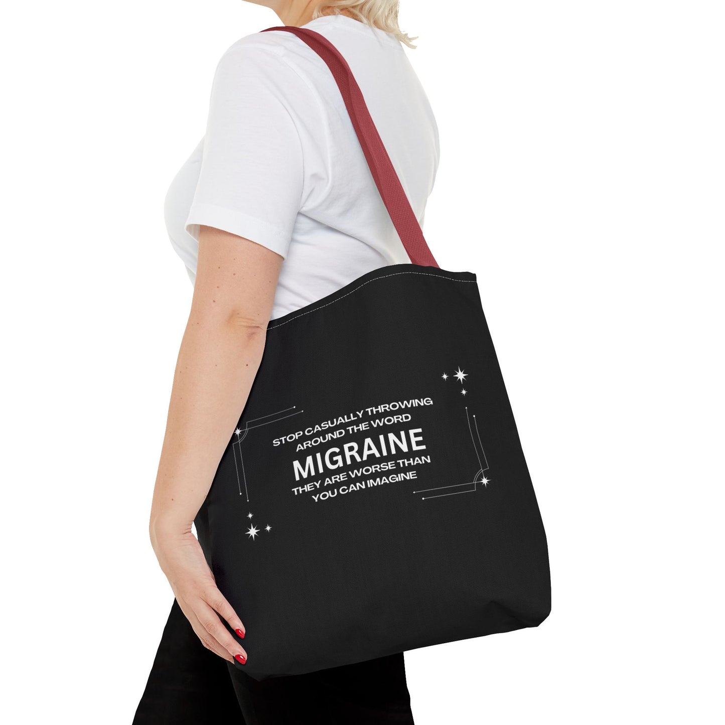 Unisex Migraine Day Invisible Illness Warrior Tote Bag