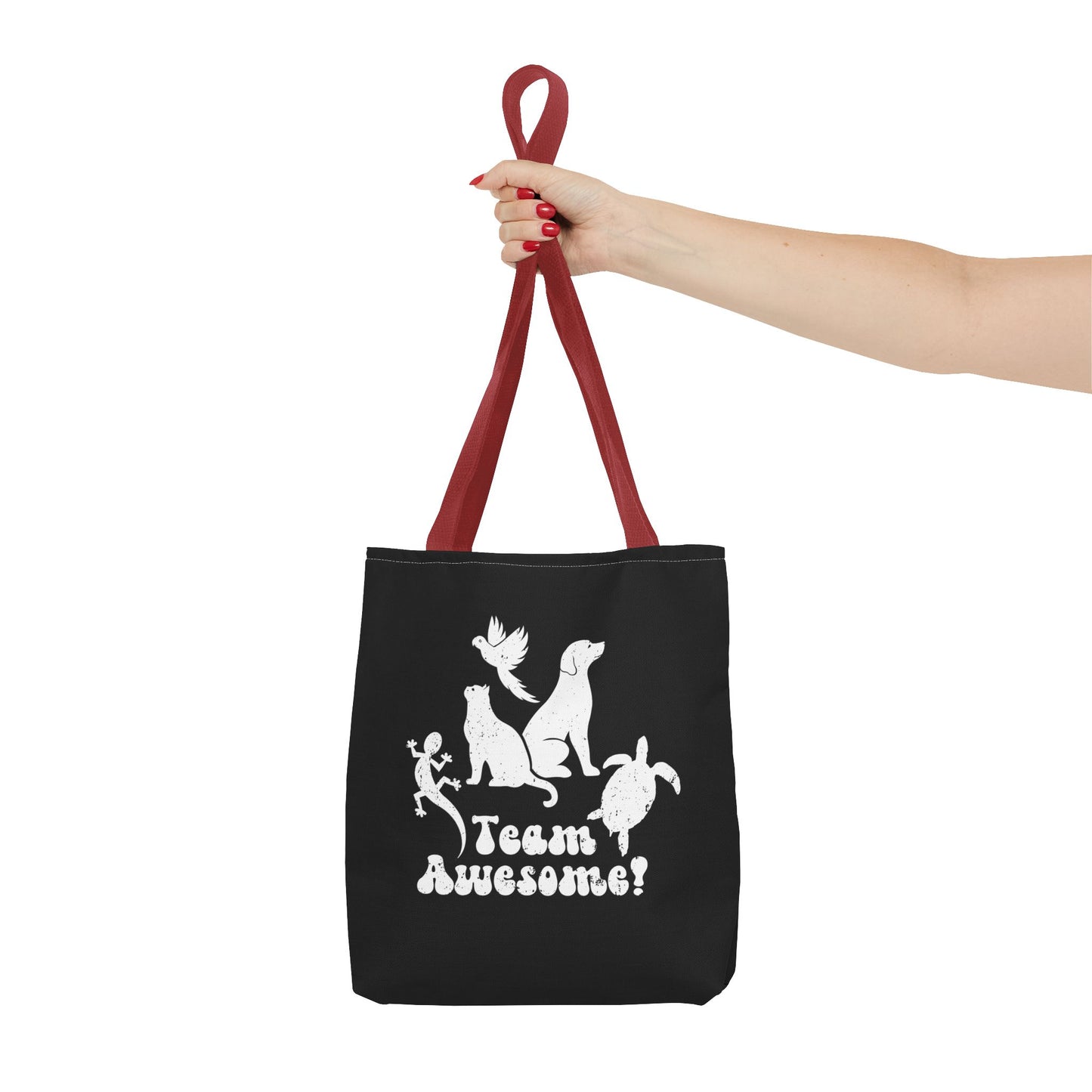 Unisex Animal Lover Lizard Cat Bird Dog Turtle Team Awesome Tote Bag