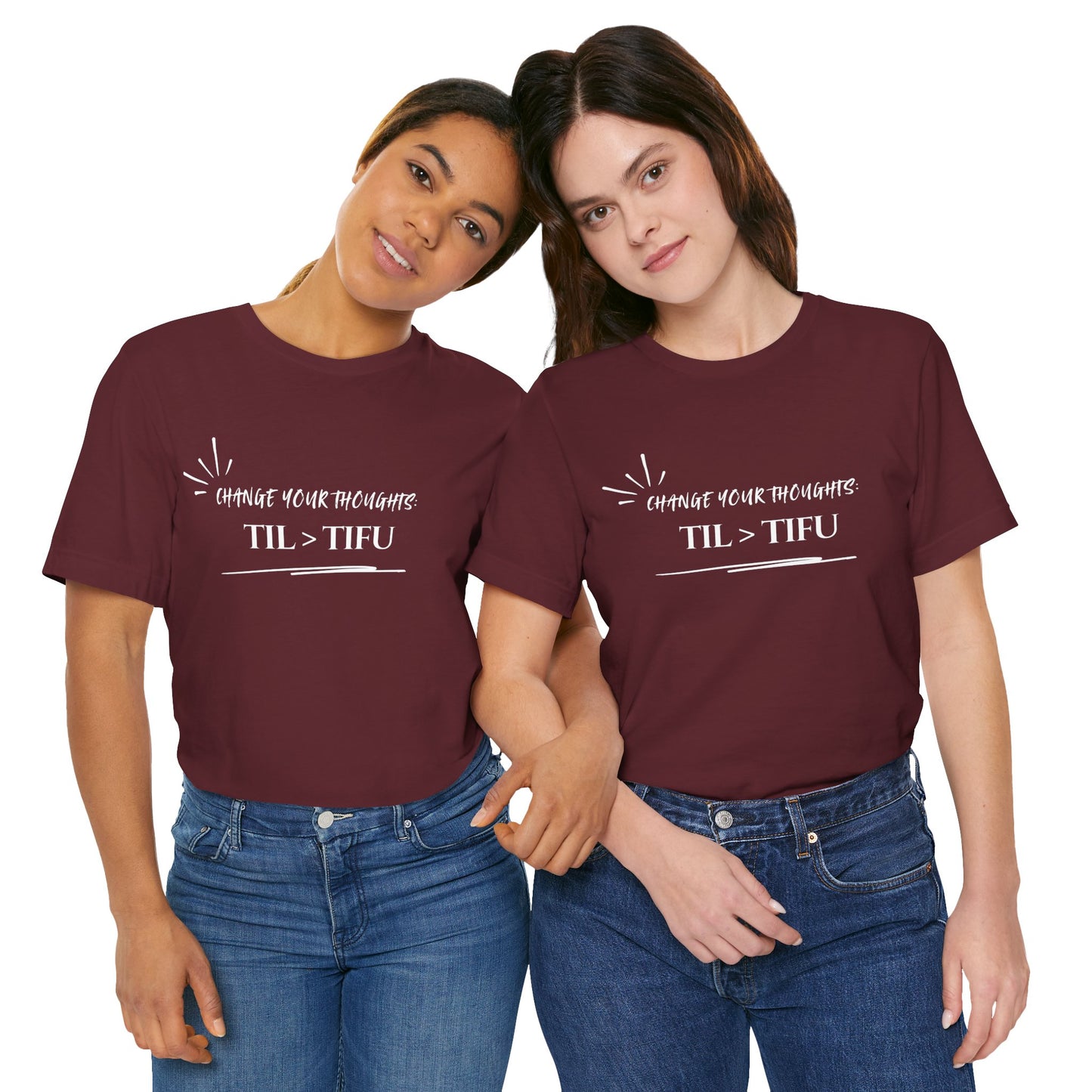 Unisex Self Love Positive Self Talk and Thoughts Mental Health Awareness and Positivity T-Shirt TIL>TIFU