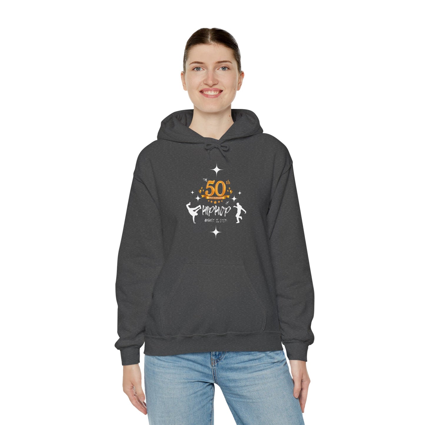 Unisex Heavy Blend™ 50th Anniversary of HipHop August 11, 2023 Commemorate 50 Years Hooded Sweatshirt