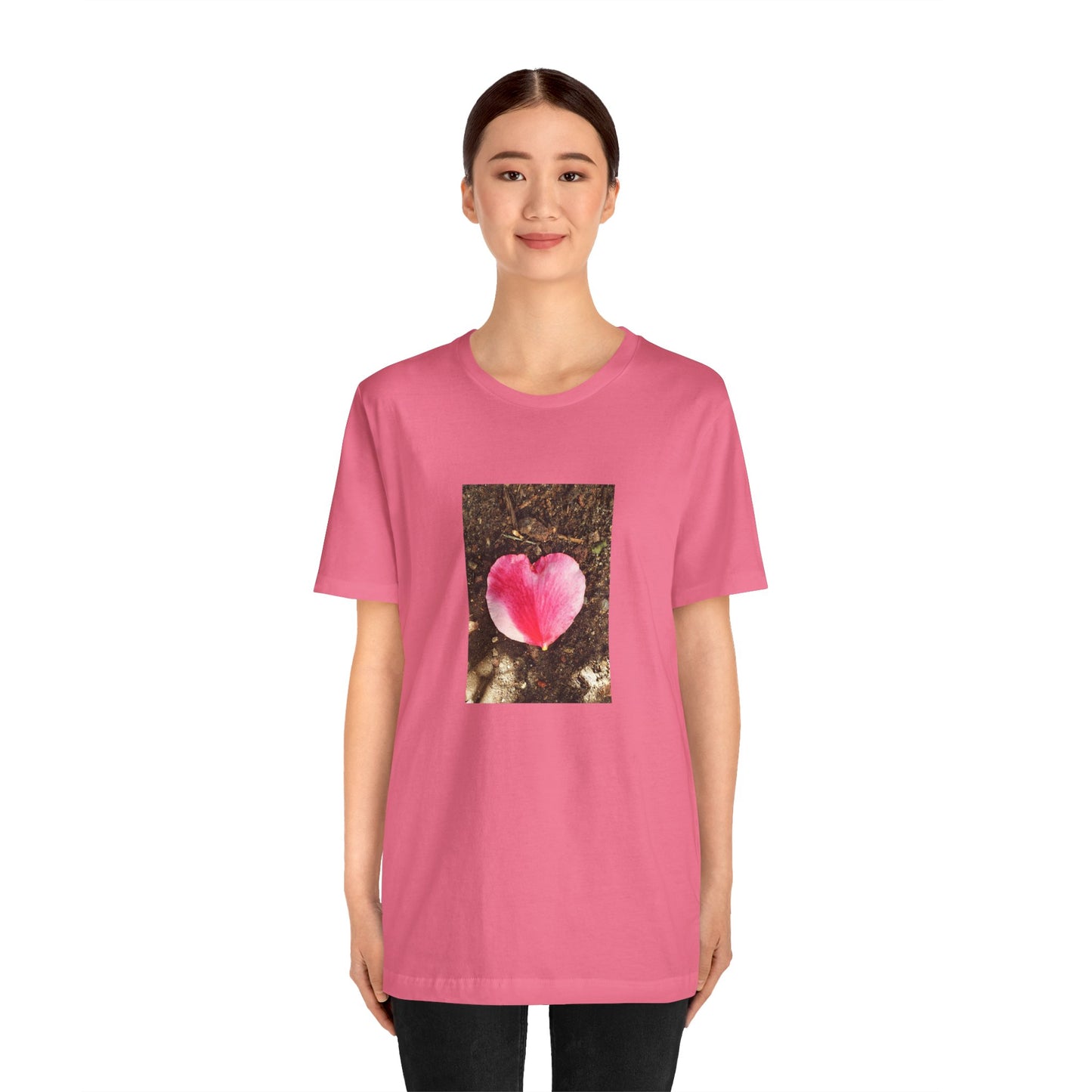 Unisex Jersey Short Sleeve Double Delight Rose Petal T-Shirt