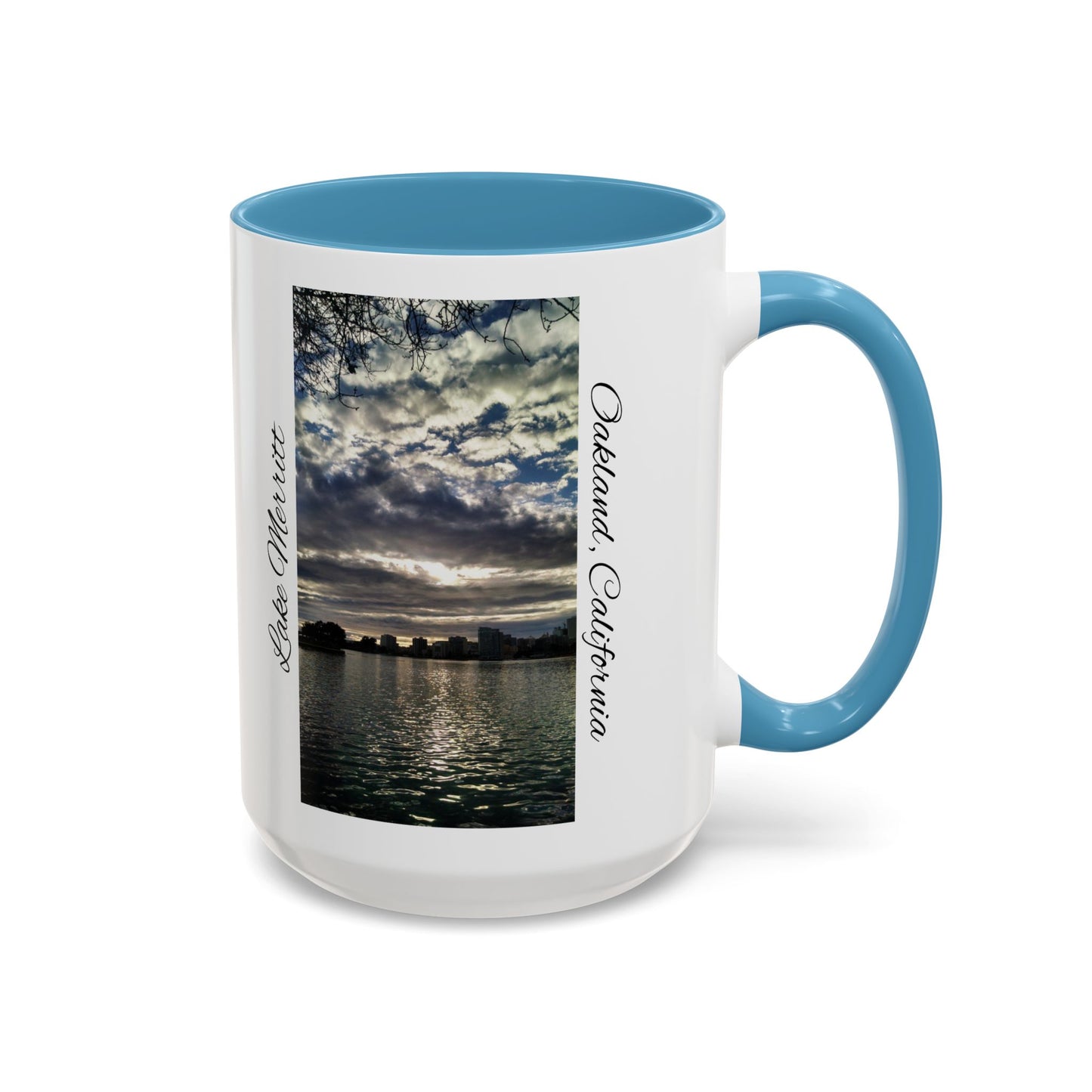 11oz/15oz Two Tone Lake Merritt, Oakland California San Francisco Bay Area Keepsake Coffee Mug