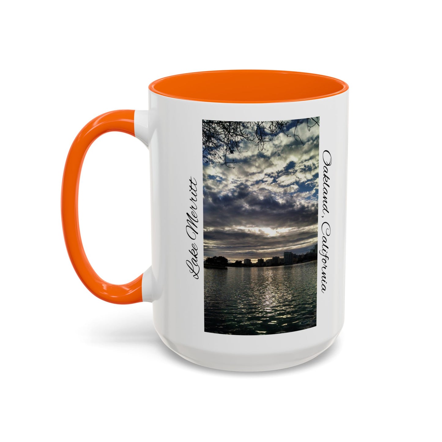 11oz/15oz Two Tone Lake Merritt, Oakland California San Francisco Bay Area Keepsake Coffee Mug