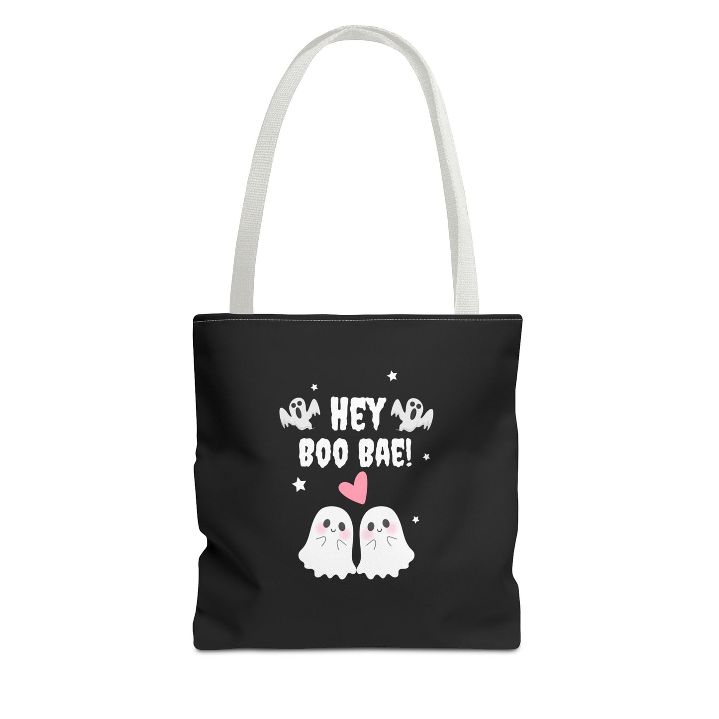 Cute Ghost Couple Boo Bae Halloween Fall Spooky Season Trick or Treating Candy Bag Reusable Halloween Lunch Bag