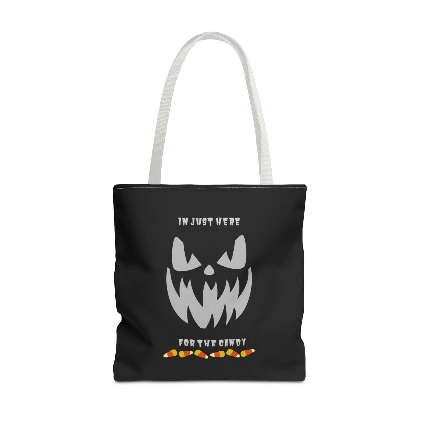 Halloween Candy Corn Scary Face Gift Spooky Season Trick or Treating Fall Candy Bag Reusable Lunch Bag