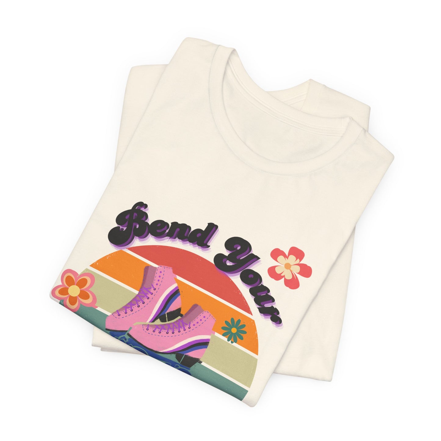 Unisex Retro Vibes Bend Your Knees Skater T-Shirt