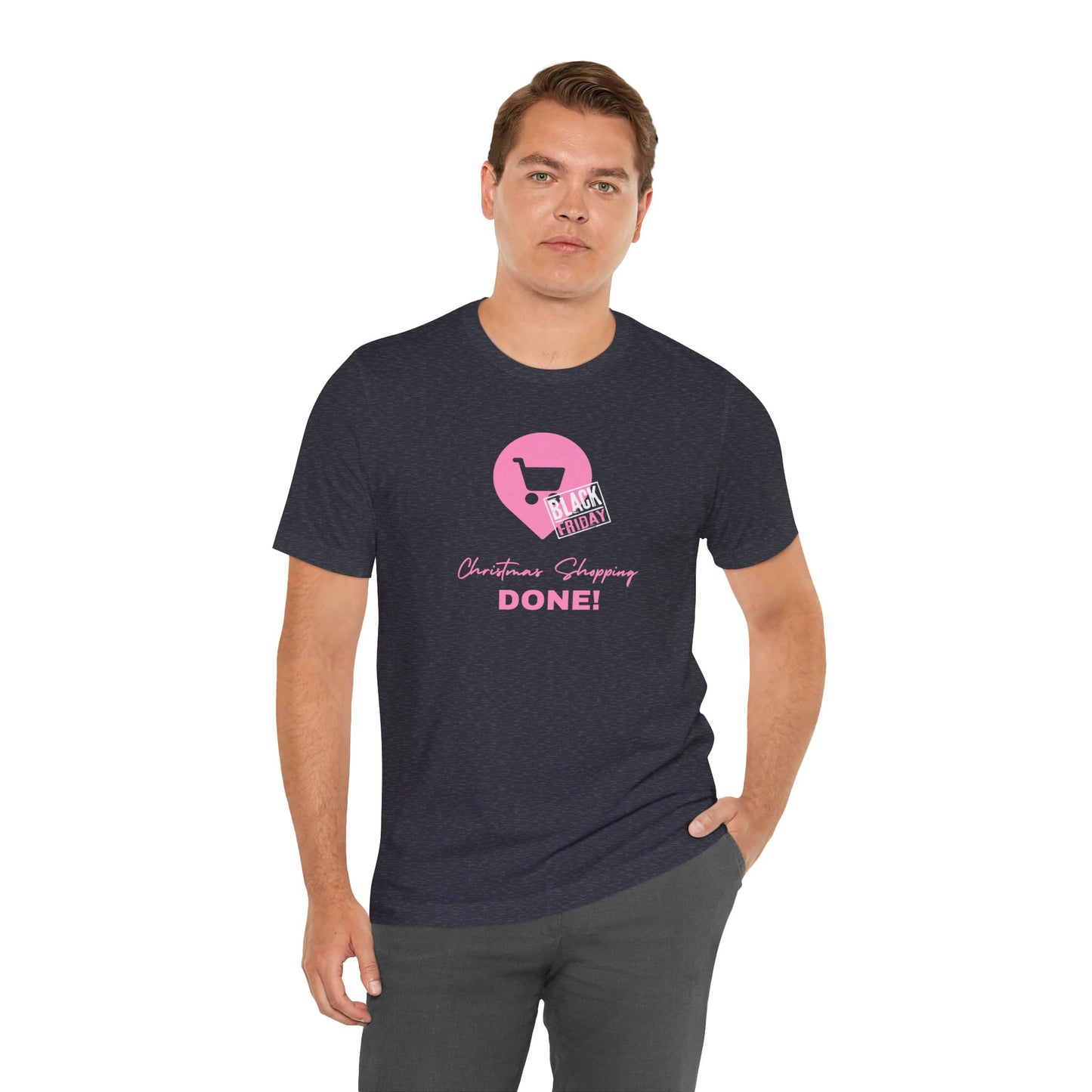 Unisex Jersey Short Sleeve Black Friday Christmas Shopping T-Shirt
