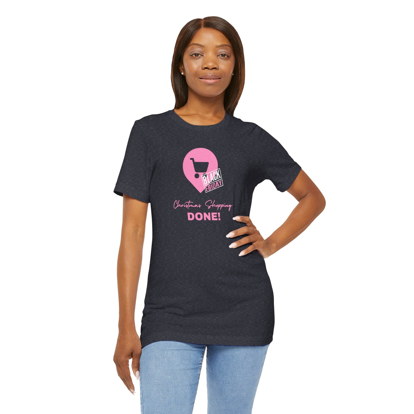 Unisex Jersey Short Sleeve Black Friday Christmas Shopping T-Shirt