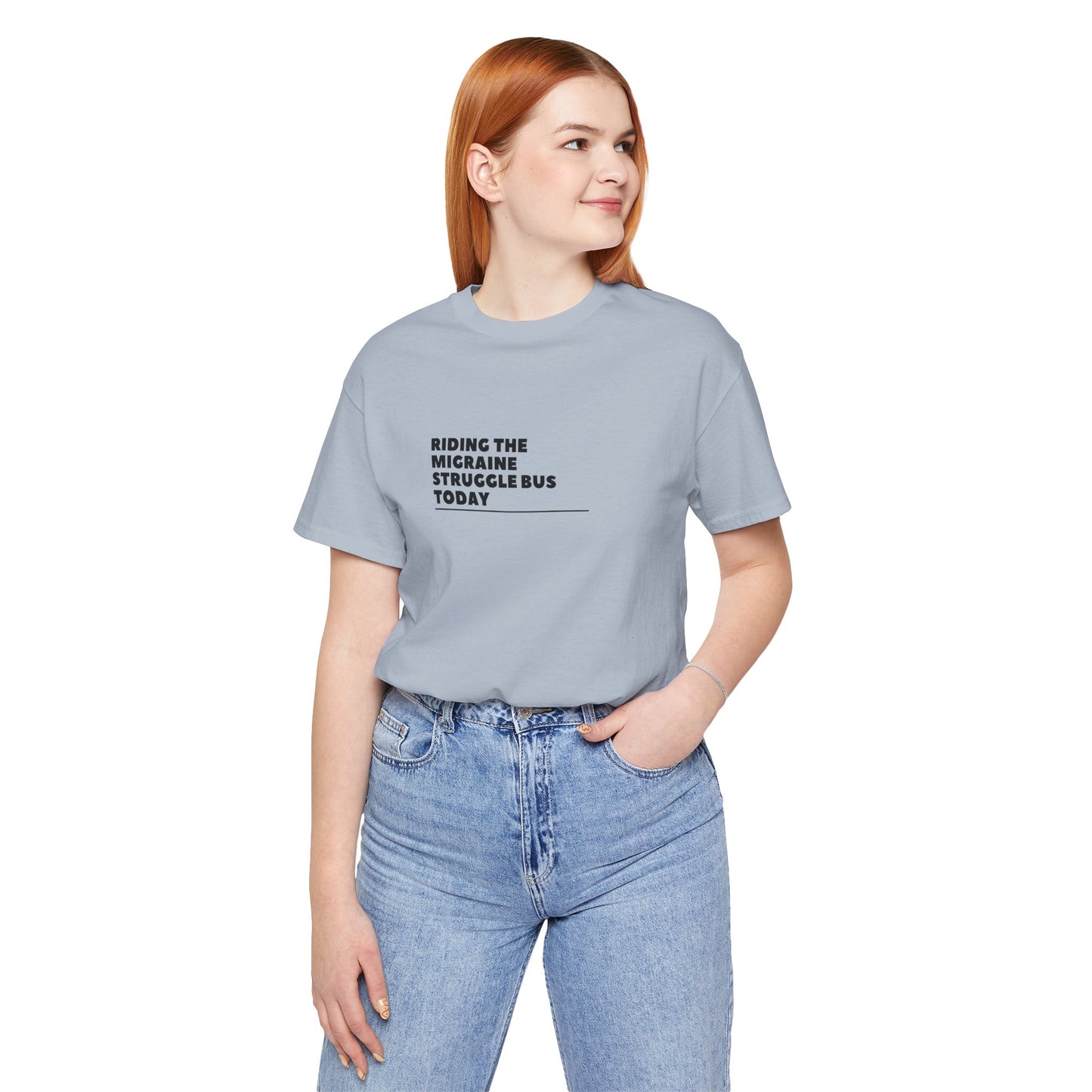 Unisex Migraine Day Invisible Illness Riding The Struggle Bus Tshirt