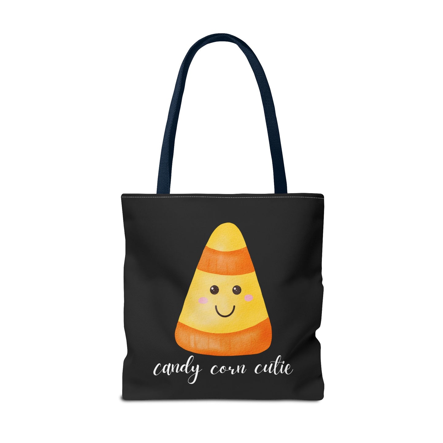 Cute Candy Corn Halloween Tote Bag Spooky Season Tote Trick or Treating Candy Bag Fall Themed Reusable Lunch Tote