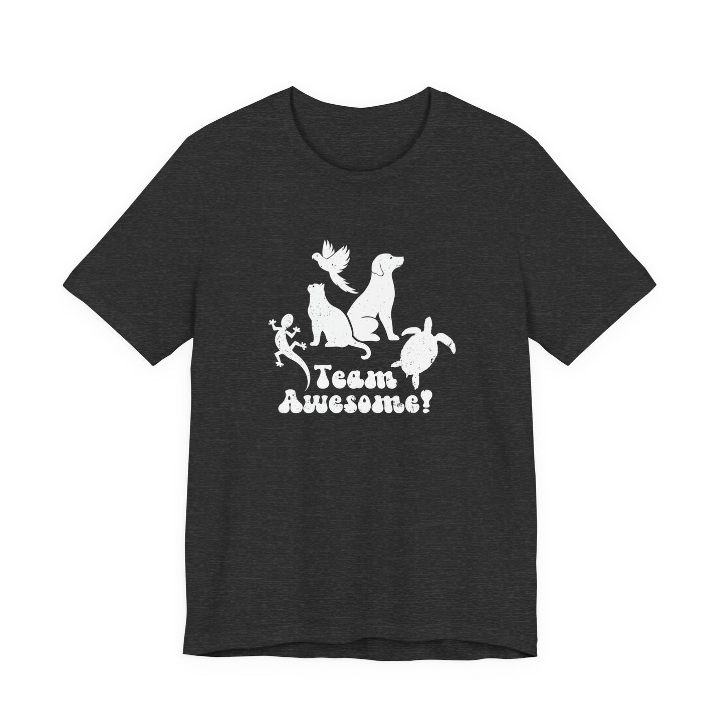 Unisex Animal Lover Lizard Cat Bird Dog Turtle Team Awesome T-Shirt