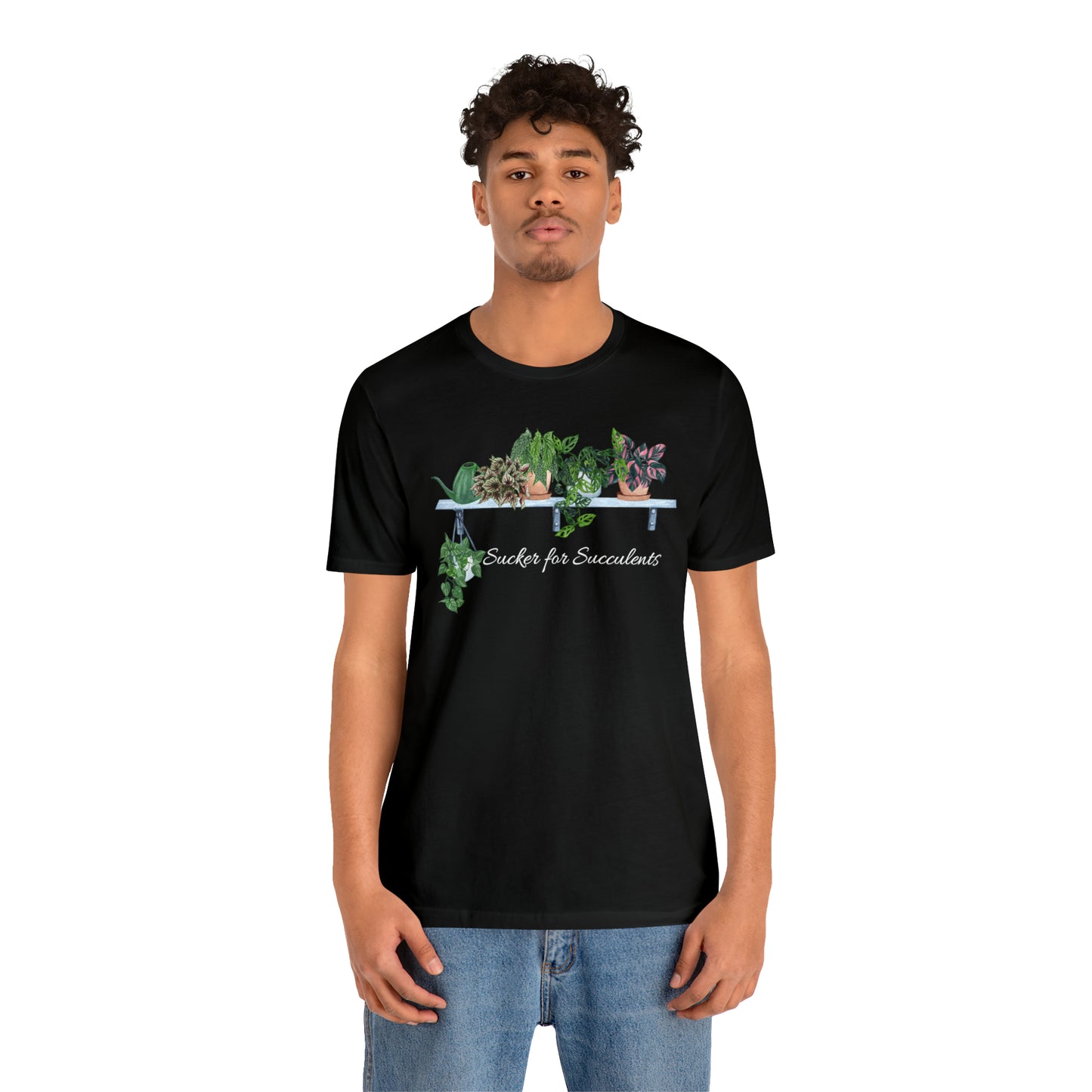 Unisex Gardening Themed T-Shirt Sucker for Succulents