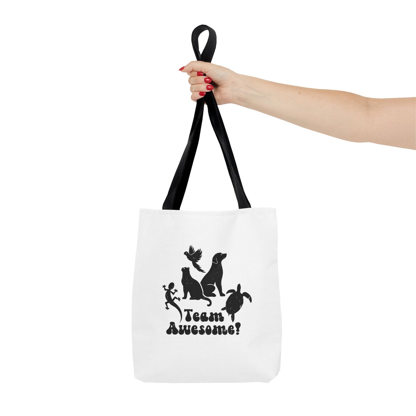 Unisex Animal Lover Lizard Cat Bird Dog Turtle Team Awesome Tote Bag