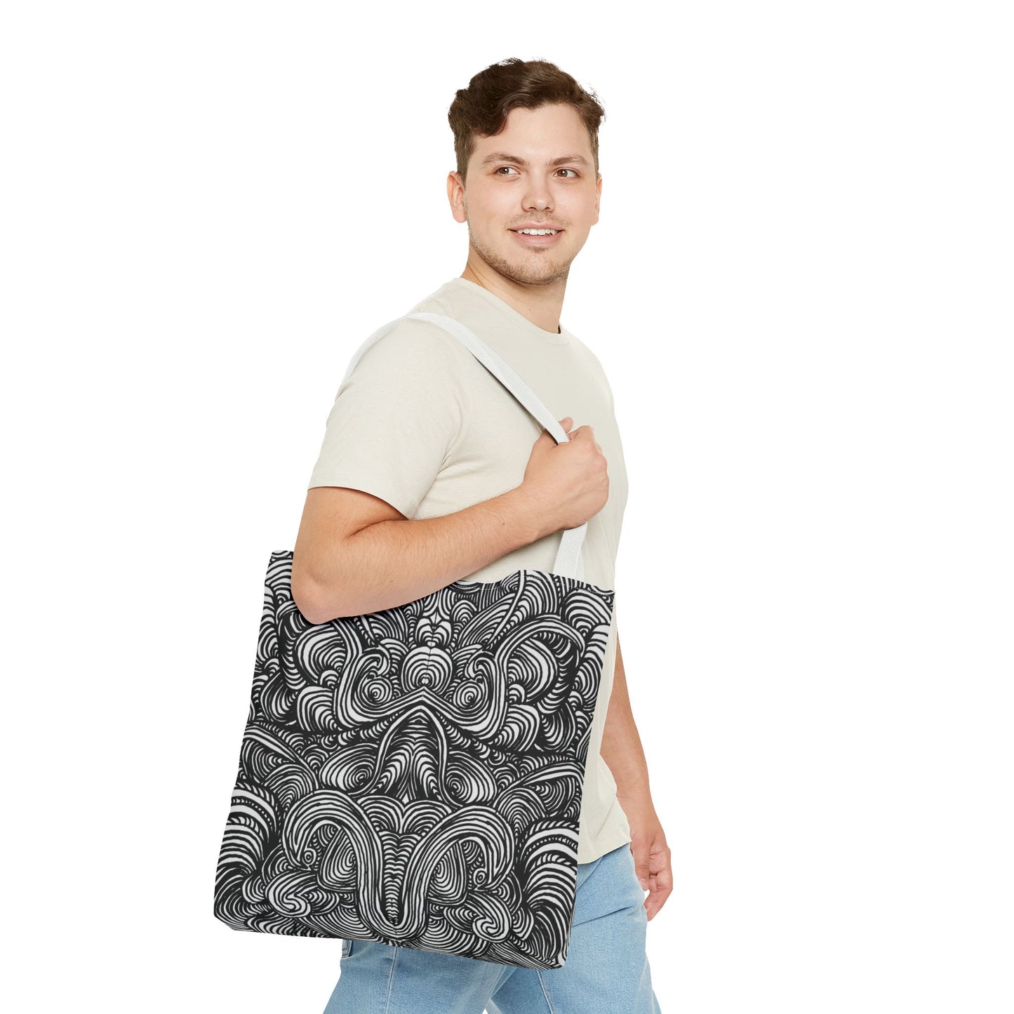 Unisex Original Line Art All Over Print Tote Bag - Mirage