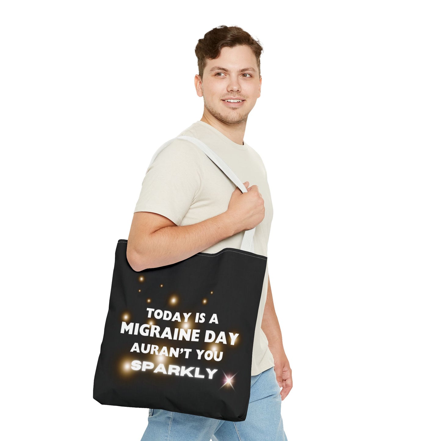 Unisex Migraine Day Invisible Illness Warrior Tote Bag