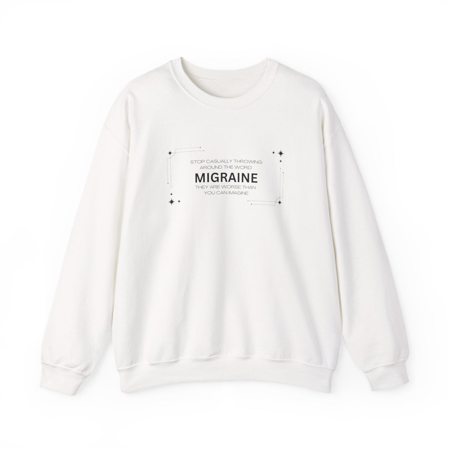 Unisex Migraine Day Invisible Illness Warrior Sweatshirt