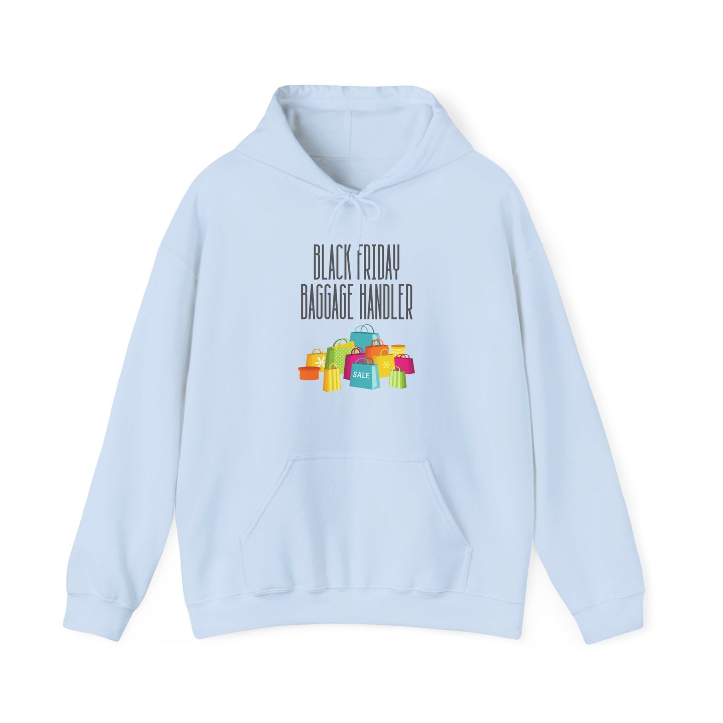 Unisex Heavy Blend™ Black Friday Christmas Sales Baggage Handler Shopping Sales Hooded Sweatshirt