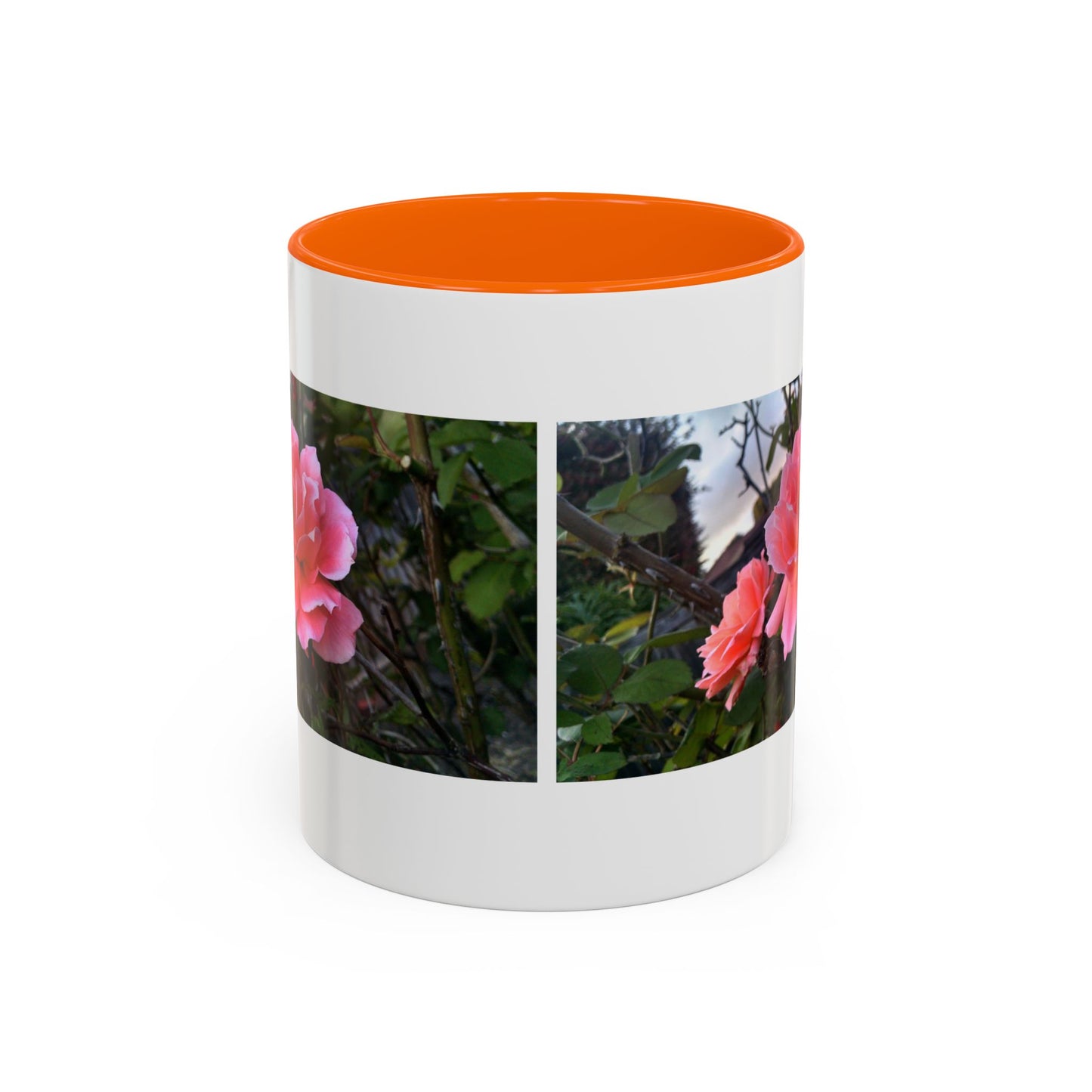 11oz/15oz Garden Themed Double Delight Rose Coffee Mug