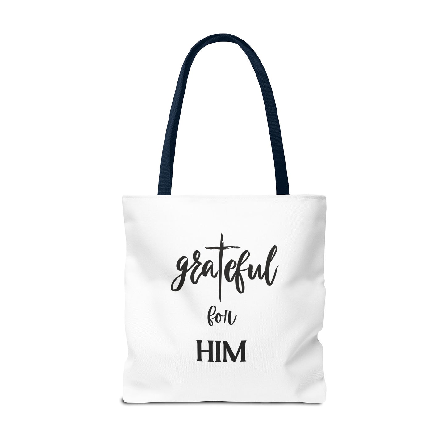 Unisex GraTeful For Him Faith Bible Study Reusable Lunch Bag Everyday Carry Tote Bag